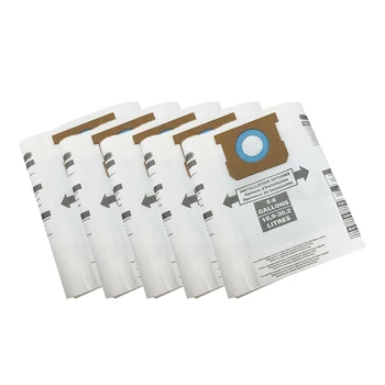 10 Pack Typ H Nahradenie Vákuové Filtračné vrecká Kompatibilný pre Obchod Vac 5-8 Galón Vákuum, Nahradiť Časť 90671, 9067100 Obrázok
