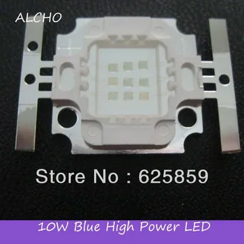 1pcs Zadarmo 10W Modrá High power LED Svetlo čip 200-250LM 1000mA 9-11V 460-470nm Obrázok