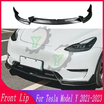 Pre Tesla Model Y 2021 2022 2023 Auto Predný Nárazník Pery Bradou Stráže Sklon, Tvarovanie Krytu Upravené Telo Difuzér, Držiak Príslušenstva Obrázok