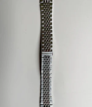 Merkur Ryža 20 mm Náramok Metal 316L Stailess Ocele, Vodotesné Koži-priateľský Retro Watchband Sledovať Príslušenstvo zakrivené endlink Obrázok