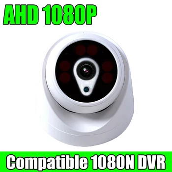 Nano Infračervené Pole 6LED 1080P Bezpečnostné CCTV AHD Dome Kamera 4in1 Oblasti HD 2MP Koaxiálne digitálne vnútorné INFRAČERVENÉ pre Nočné Videnie Pre Domov Obrázok