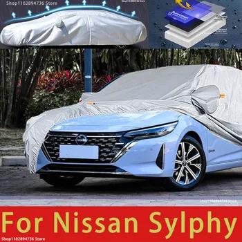 Pre Nissan Sylphy Vonkajšie Ochrany Full Auto Kryt Sneh Pokrýva Slnečník Vodotesný, Prachotesný Exteriéru Auto príslušenstvo Obrázok