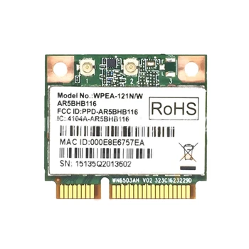 AR9382 AR5BHB116 802.11 a/b/g/n 300Mbps Mini PCI-E Bezdrôtová Karta WiFi 2.4/5G Dual-band 802.11 a/b/g/n Štandard Obrázok