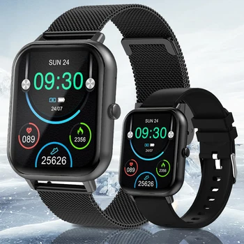 2023 Nové Bluetooth hovor smartwatch srdcovej frekvencie a krvného tlaku na sledovanie zdravia náramok Multi Šport Režim Módne pánske Hodinky Obrázok