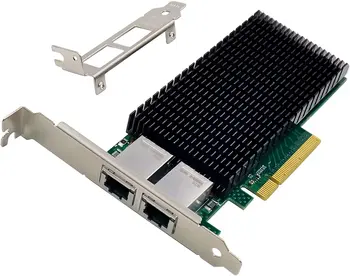 Dual PCI-e X8, 10G Sieťový Server Zblížil Karty NIC s Intel X540-AT2 Čip, v porovnaní s X540-T2, PCI Express 10Gbase-T sieť LAN Adap Obrázok