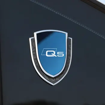 Auto Nálepky Emblémy Strane Štít Auto Styling Logo Odznak Auto Telo Okno Nálepka Pre Audi Q5 auto Príslušenstvo Obrázok
