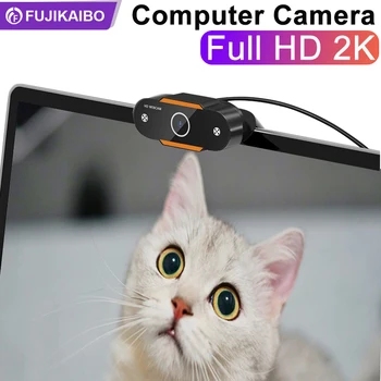 2K Kamera 1080P HD Web Kamera, Auto Focus S Mikrofónom, USB Konektor Pre PC Počítač Mac Notebook Desktop Video Hovor Úrad Stretnutie Obrázok