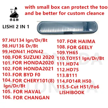 LISHI HU134 HU136 HON42 PRE BYDF0 CHERY101 YH65 TOY51HD74 HD75 B111 H51 pre Suzuki2020/HONDA2020/2021/HAVAL/CHANGAN/HAIMA/GEELY Obrázok