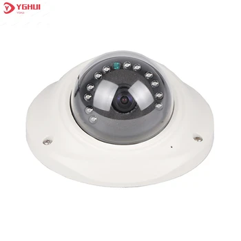 Mini AHD CCTV Kamera 1080P 180 Stupňov Fisheye Objektív INFRAČERVENÉ Nočné Videnie Vandalproof Kovové Dome Vnútorné Zabezpečenia Home Fotoaparát Obrázok