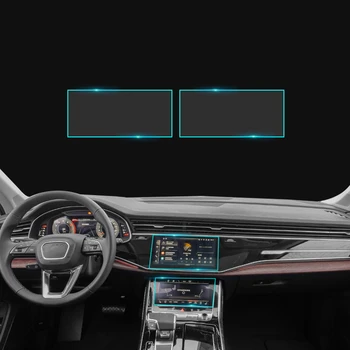 Pre Audi Q7 2016-2023 Interiéru Vozidla stredovej Konzoly Dotykový Displej GPS Navigácie Až Krycie Sklo Temperovanie Film Častí Interiéru Obrázok