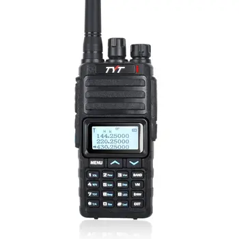 Tri Kapely Walkie Talkie Scrambler VHF UHF 128ch 220-260MHz 136-174&400-470MHz Ručné obojsmerné Rádiové TYT TH-350 Vysielač Obrázok