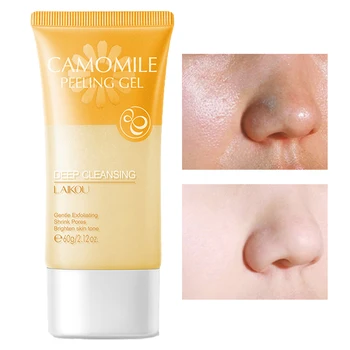 Peeling Gél Facial Cleanser Hĺbkové Čistenie Odmastite Zmenšovať Póry Rozžiari Pokožku Tváre Starostlivosť Exfoliačný Peeling Kože, 60 g Obrázok