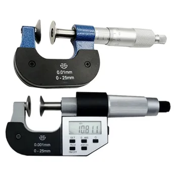 Xibei značky elektronický Disk Mikrometer 0-25 mm 25-50 mm 50-75mm 75-100mm Priemyselnej Kvality DIN Triedy Mimo Disku Mikrometer Obrázok