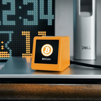 BitCoin Cena Akcií Displej Tracker Ticker Cryptocurrency v Reálnom Čase Na Desktop Gadget BTC ETH DOGE Počasie Hodiny Obrázok