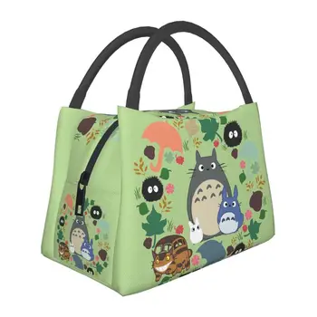 Môj Sused Totoro Tepelne Izolované Obed Taška Duchov Resuable Obed Kontajner pre Outdoor Camping Cestovné Jedlo Jedlo Box Obrázok