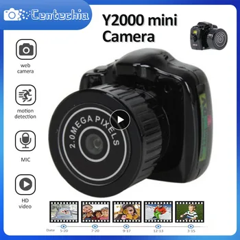 2023 Mini Kamera HD Video Audio Rekordér Webcam Y2000 Videokamera Malé DV DVR Bezpečnosti Tajné Opatrovateľka Športové Auto Micro Kameru S Mikrofónom Obrázok