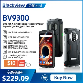 Blackview BV9300 Heliograf G99 Robustný Stroj 21GB+256 GB, 6.7