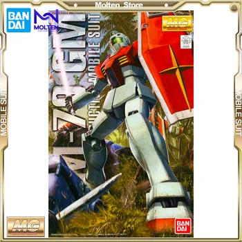 BANDAI MG RGM-79 GM Ver.2.0 1/100 Rozsahu Mobile Suit Gundam 0079 Gunpla Model Auta Montáž Anime Akcie Obrázok Obrázok