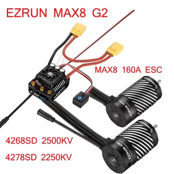 Nové príslušenstvo Hobbywing EZRUN MAX8 G2 160A ESC 4268/4278 Motorových 2500kv/2250kv pre 1/10 1/8 RC diaľkové ovládanie vozidla Obrázok