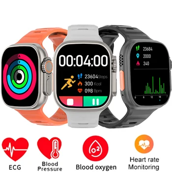 2023 pre iPhone SE 5S 7 8 Plus 6 6S iPhone 13 Pro EKG+PPG Smart Hodinky Mužov Kyslíka v Krvi, Srdcovej frekvencie, Krvného Tlaku Zdravie Hodinky Obrázok