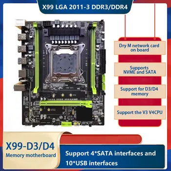 X99 PC Doska LGA2011-3 Dual Channel DDR3/DDR4 64 GB ECC Pamäť Slot M. 2 PCIE16X USB3.0 SATA3.0 Doske Obrázok