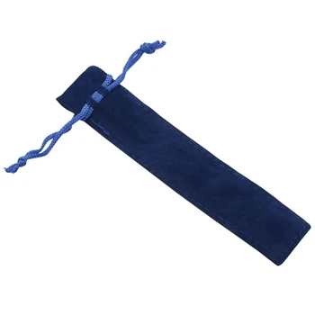 150 Ks Modré Zamatové Pero, Puzdro Puzdro Držiteľom Jednotného Pero Taška Prípade Ceruzka Taška Obrázok
