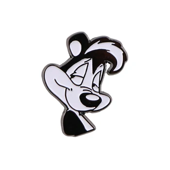 Skunk Odznaky, Brošne na Oblečenie Preklopke Kolíky Smalt Pin Zvierat Anime Brošňa Ženy Muži Batohy Batoh Módne Šperky Obrázok