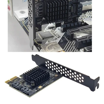 PCIE 1x do SATA3.0 Adaptér 2 Port PCIExpress X1, aby sa Rozširujúca Karta 6Gbps Obrázok