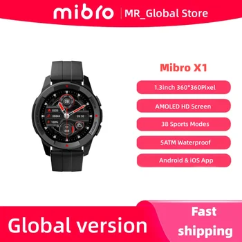 Mibro Sledovať X1 Globálna Verzia 350mAh Batérie 1.3 Palcový AMOLED Displej Meranie SpO2 Bluetooth Šport Smartwatch Pre iOS a Android Obrázok