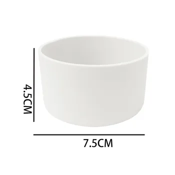 Anti-Wear Cup Base Silikónové Pohár Vody Príslušenstvo Voda Cup Dekorácie Bielej Anti-wear Non-slip Spálne. 1 Ks Obrázok