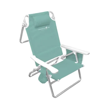 Deluxe Beach Chair - Zelená Skladací Stolček Lehátka Obrázok