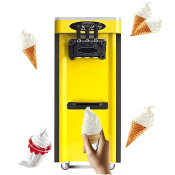 Soft Ice Cream Stroj Obchodné Vertikálne Mrazené Jogurty Stroj Plne Automatický Stroj Popsicle Obrázok