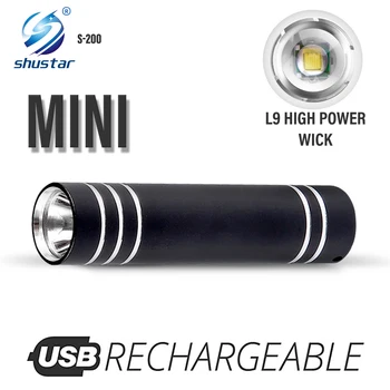 Nabíjateľná Mini LED Baterka Ultra-long Range Silné Svetlo 3 Svetelné Módy Prenosné, Nepremokavé, Vhodné pre Nočné Osvetlenie Obrázok
