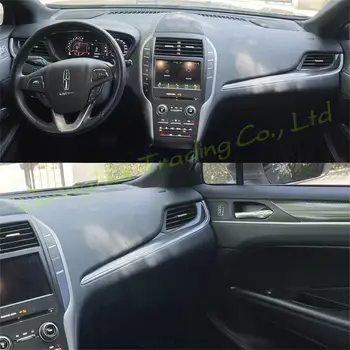 Pre Lincoln MKC 2013-2019 Auto-Styling 3D/5D Uhlíkových Vlákien Interiéru Vozidla stredovej Konzoly Farba Liatie Nálepky, Nálepky Príslušenstvo Obrázok