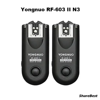 Yongnuo RF-603 II N3, RF603 II RF 603 II Flash Trigger 2 Vysielače pre Nikon D600 D610 D90 D5000 D5100 D3200 D3100 D7000 Obrázok