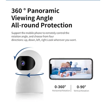 2K HD IP Kamera Vnútorné WIFI Bezdrôtové PTZ Kamery Automatické Sledovanie Home Security Kamera obojsmerné Audio Baby Monitor Obrázok
