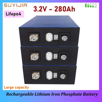 Lifepo4 3.2 V 280Ah Nabíjateľná Lítium-Železo-Fosfát Batérie pre Solárny Systém na Uskladnenie Energie Kempingové Vozidlo Golfový Vozík, Vysokozdvižné Obrázok