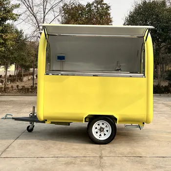 Vlastné zmrzlinu Košíka Fast Food Van Taco Truck Halal Mobile Krepové Kávy Vozíky na Predaj Elektrický Gril BBQ Potravín prípojného vozidla Obrázok
