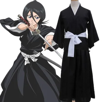 Celý Outfit Cosplay Kostýmy Bleach Rukia Kurosaki Ichigo Die Pa Duše Spoločnosti Shinigami Kimono Tisíc Rokov Krvi Vojny Obrázok