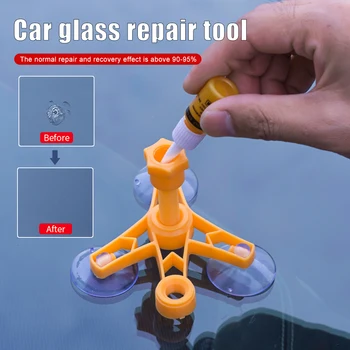 Upgrade čelného skla Crack Repair Tool DIY Auto Glass Repair Tekutiny Živice Poškriabaniu Crack Opravy Kit pre Býčie Oko Čipy Polmesiaca Obrázok
