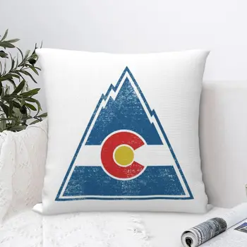 Colorado Hokej - Retro Rockies Obliečka Na Vankúš Vankúš Vankúš Domov Gauč Auto Dekoratívne Hodiť Vankúš Dekor Módne Bavlna Obrázok