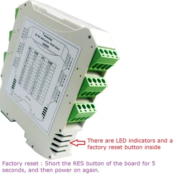 RS485 IO 8DI-8DO Izolované Digitálny Vstup Výstup MODBUS RTU Ultra-tenké Bezpečnostné Bariéry Modul pre Relé PLC Priemyselné Zariadenia Obrázok