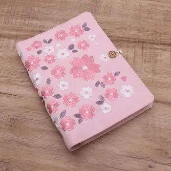 A5 / A6 Ružový Kvet Ročníka Notebooky Denná Týždenný Plán Loose-leaf Binder Notebooky Obrázok