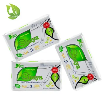 3 pack/veľa lásky aniónové hygienické podložky menštruačné shuya aniónové 155 mm dĺžka bavlny, mäkké na intímnu hygienu výrobku 90 kusov Obrázok
