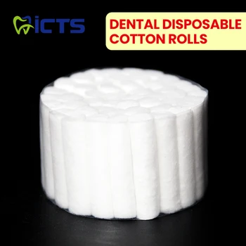 Vysoko Kvalitné Zubné Bavlna Rolls - Bielenie Zubov，Čistenie Jednorazový Spotrebný materiál, jemná a Savá, Pohodlné pre Pacientov Obrázok