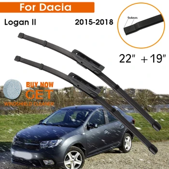 Auto Stierača Na Dacia Logan II 2015-2018 čelné Sklo Guma Kremíka Náplň Predné Okno, Stierač 22