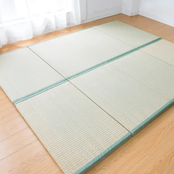 Japonsko Štýl Skladací Matrac Na Spanie Tatami Slamy Mat Domova Yoga Mat Tradičné Slamený Matrac Obrázok