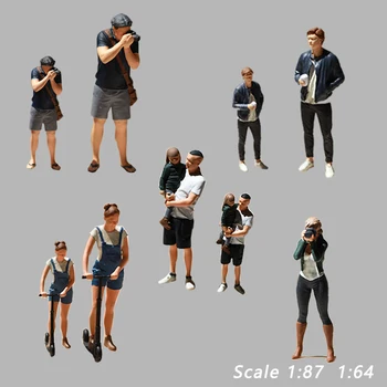 Miniatúrne Živice Ľudia Model V Mierke 1:64 1:87 Diy Nevyfarbené Formy Hračky Pre Budovanie Piesku Tabuľka Scény Rozloženie Materiálu Diorama Auta Obrázok