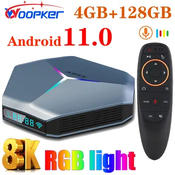 WOOPKER A95X F4 RGB Smart TV Box Android 11 Amlogic S905X4 4G 32 G 64GB Wifi, BT Multimediálny Prehrávač TV BOX A95X F4 4G 128 G Set-Top-Box Obrázok