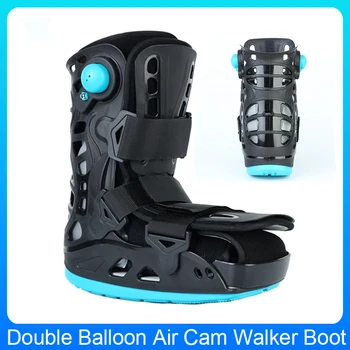 Dvojité Balón Členok Chránič Fixácia Zlomeniny Boot Air Cam Chôdze Topánky Nastaviteľné Lekárske Nafukovacie Zlomenina Topánka Walker Obrázok